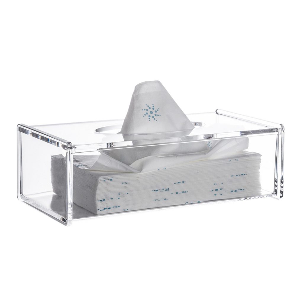 Buy Clear Acrylic Serene Rectangular Tissue Box 1 Back2Bath